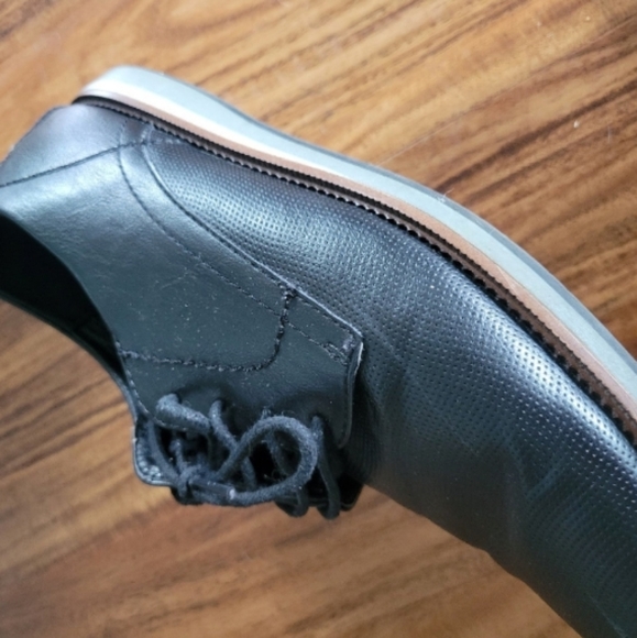 Ferro Aldo Martin Mens Casual Round Toe Formal Uniform Textured Oxford - Picture 4 of 12